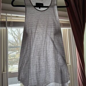 Hurley Light Gray Striped Tank